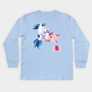 Royal Family seaponies Kids Long Sleeve T-Shirt